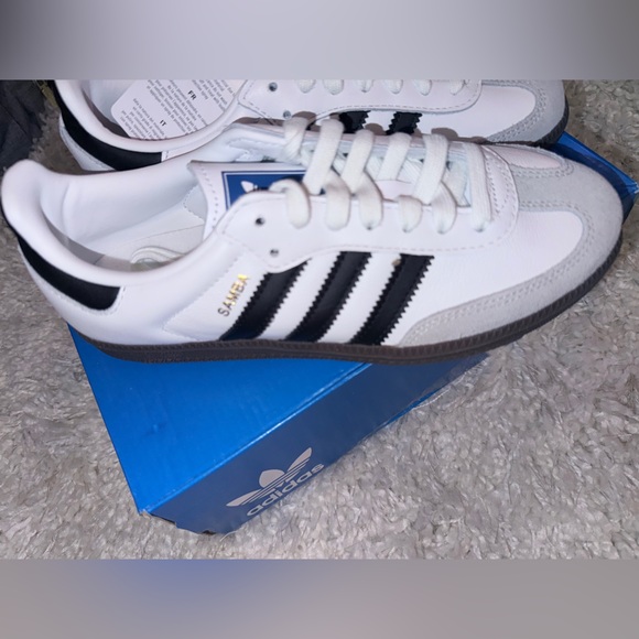Adidas Samba White and Black Sneakers - Picture 3 of 7